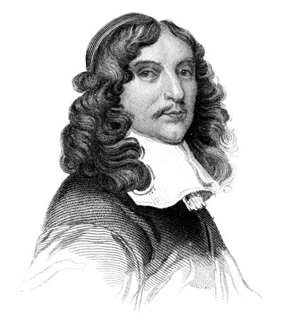 Andrew Marvell, englischer metaphysischer Dichter des 17. Jahrhunderts, um 1850 von Unbekannt