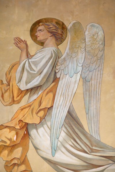 Engel. Kirche Saint-Didier, Voreppe, Frankreich von Unbekannt