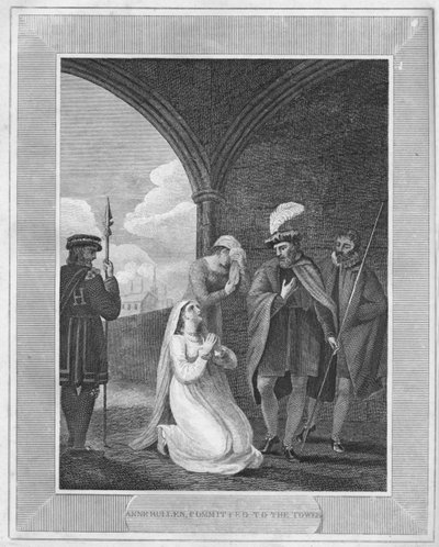 Anne Bullen, in den Tower gebracht, 1838 von Unbekannt