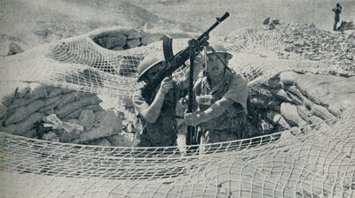 Anzacs auf Wache in Ägypten, 1940 von Unbekannt