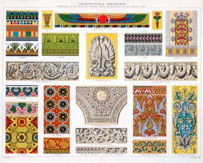 Architektonische Ornamente von Unbekannt