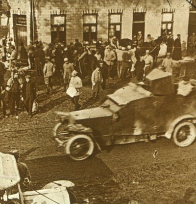Gepanzertes Auto, Frankreich, ca. 1916-1918 von Unbekannt