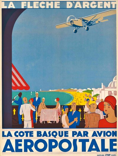 Aéropostale. Die Baskenküste, ca. 1928-1930 von Unbekannt
