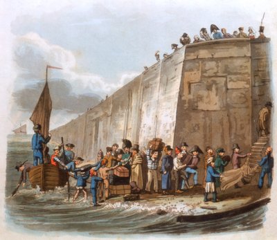 Ankunft in Calais, 1816 von Unbekannt