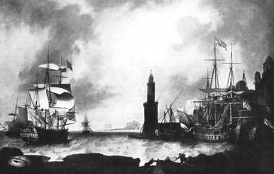 Ankunft der HMS Vanguard von Unbekannt