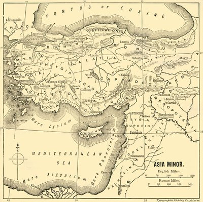 Kleinasien - Karte, 1890 von Unbekannt