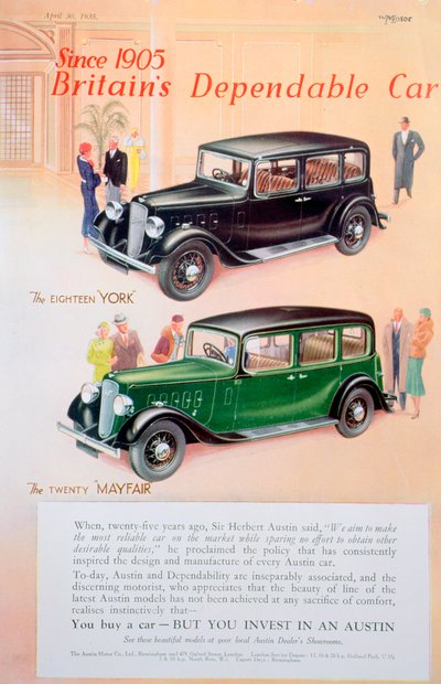 Austin Auto Werbung von Unbekannt
