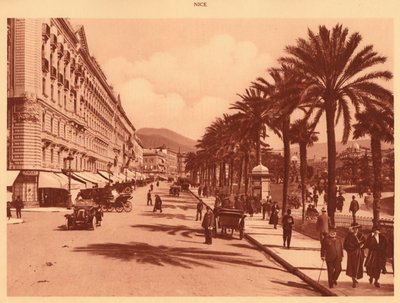 Avenue de Verdun, Nizza, 1930 von Unbekannt