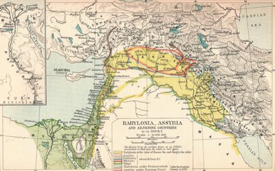 Babylonien, Assyrien und angrenzende Länder, ca. 1902, 1903 von Unbekannt