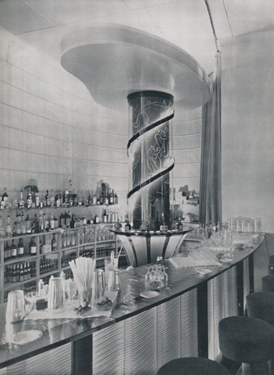 Bar für ein Gartenclub-Restaurant, 1942 von Unbekannt