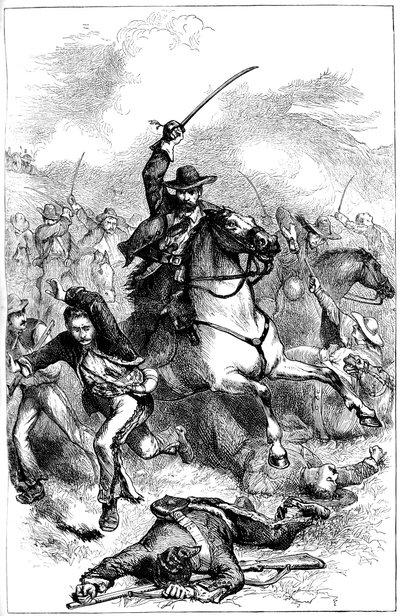 Schlacht von Buena Vista, Mexiko, 1847 ca. 1880 von Unbekannt