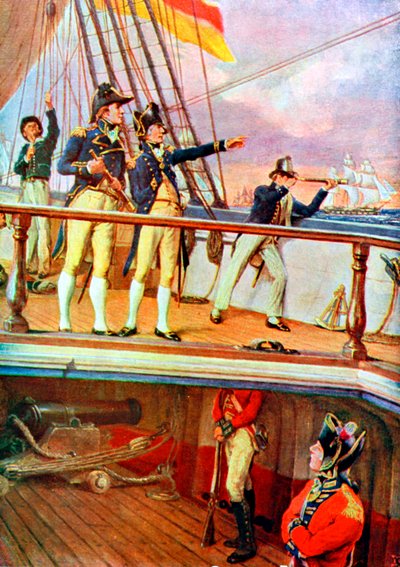 Schlacht von Trafalgar, 21. Oktober 1805 von Unbekannt