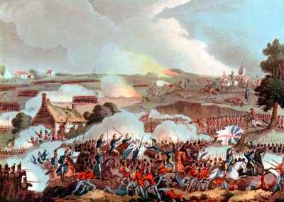 Schlacht von Waterloo, Belgien, 1815 von Unbekannt