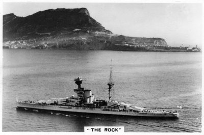 Schlachtschiff HMS Revenge vor Gibraltar, 1937 von Unbekannt