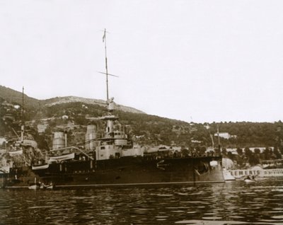Schlachtschiff in Villefranche, Frankreich, ca. 1914-1918 von Unbekannt