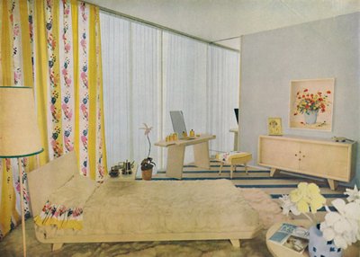 Schlafzimmer entworfen von Suzanne Guiguichon, 1939 von Unbekannt