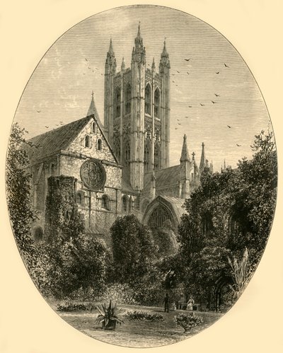 Bell Harry Tower, Canterbury Cathedral, 1890 von Unbekannt