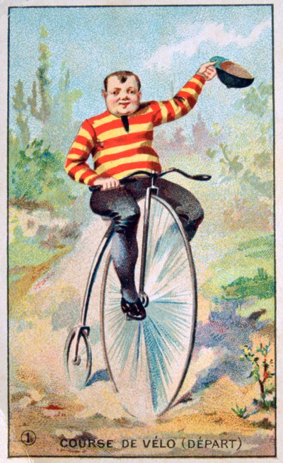 Fahrradrennen, ca. 1900 von Unbekannt