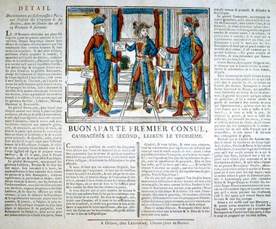 Bonaparte 1. Konsul, 19. Jahrhundert von Unbekannt