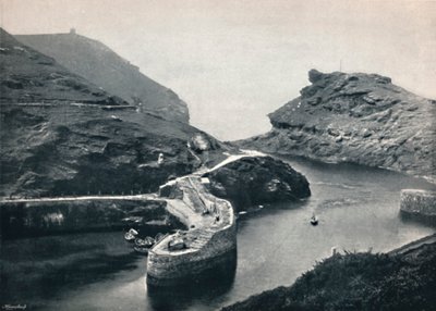 Boscastle - Blick auf den Hafen, 1895 von Unbekannt