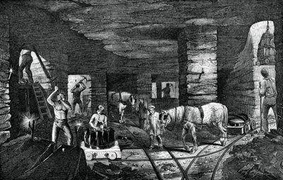 Bradley-Kohlenmine, in der Nähe von Bilston, 1886 von Unbekannt