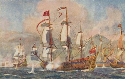 Britisches Kriegsschiff des 17. Jahrhunderts von Unbekannt