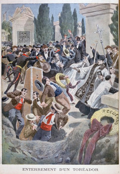 Begräbnis eines Toreros, Madrid, 1900 von Unbekannt