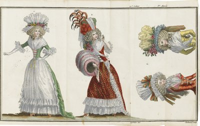 Cabinet des Modes, ou les Modes nouvelles, 1786-1788 von Unbekannt