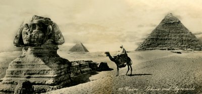 Kairo - Sphinx und Pyramiden, ca. 1918-1939 von Unbekannt