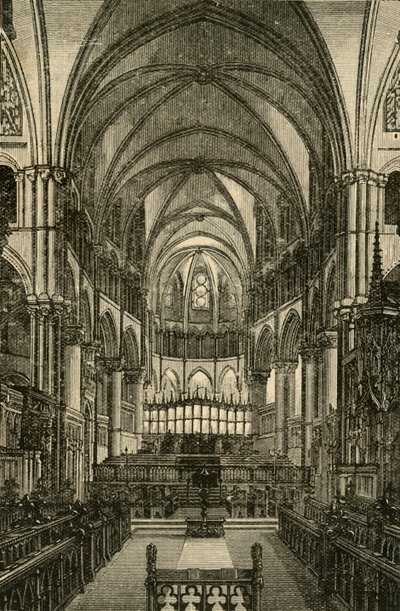 Kathedrale von Canterbury - Der Chor, 1898 von Unbekannt