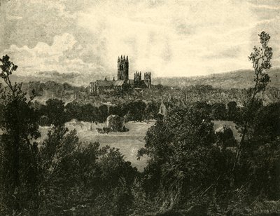 Kathedrale von Canterbury, von Nordosten, 1890 von Unbekannt