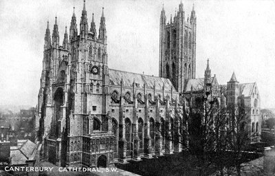 Kathedrale von Canterbury, Canterbury, Kent, frühes 20. Jahrhundert von Unbekannt