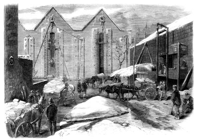 Eiswagen, 1861 von Unbekannt