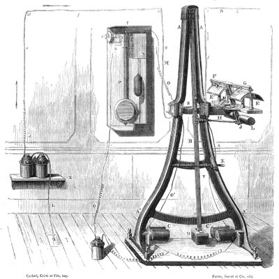 Casellis Pantelegraph von 1865, ca. 1870 von Unbekannt