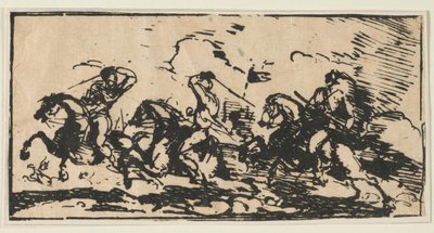 Kavallerieschlacht, um 1803 von Unbekannt