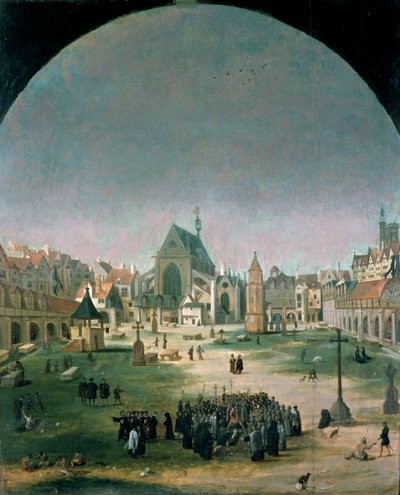 Friedhof und Kirche der Unschuldigen von Unbekannt