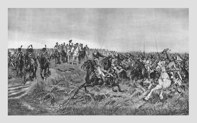 Angriff der französischen Kürassiere, Ende des 19. Jahrhunderts von Unbekannt