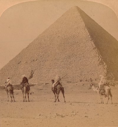 Cheops, die größte der Pyramiden, Ägypten, 1896 von Unbekannt