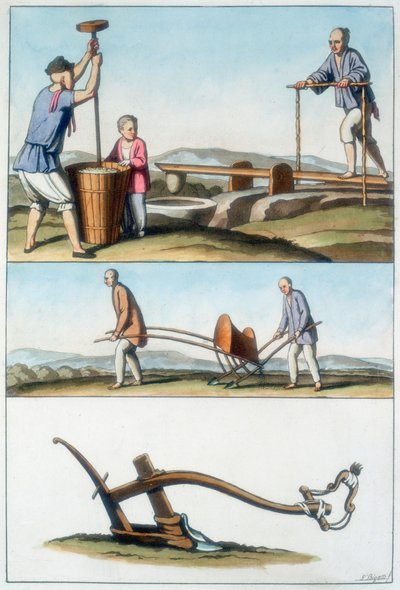 Chinesische Landwirtschaft, 1825-1835 von Unbekannt