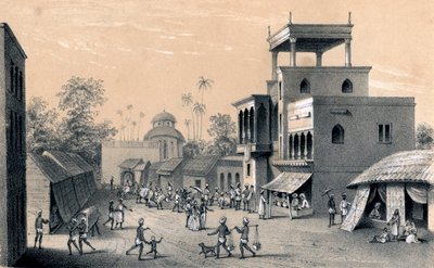Chittapore Straße, Kalkutta, 1847 von Unbekannt