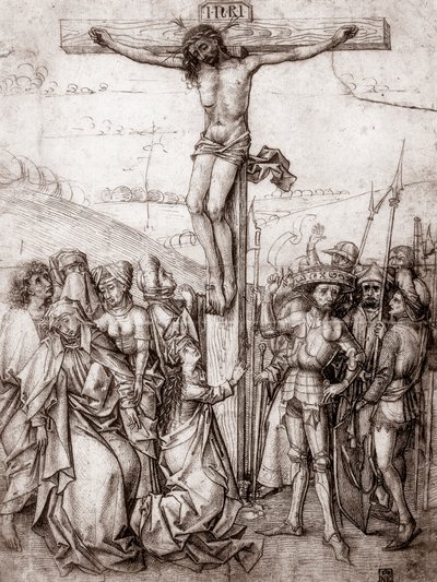 Christus am Kreuz, um 1480 von Unbekannt