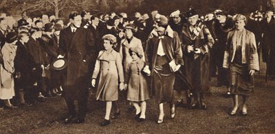Weihnachtsmorgen, Sandringham, 1936, 1937 von Unbekannt