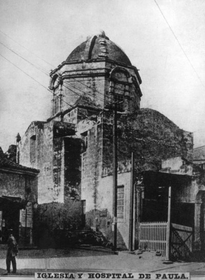 Kirche und Krankenhaus Paula, 1664 (1920er Jahre) von Unbekannt