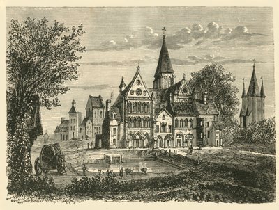 Kirche und Turm des Tempels, Paris, 1890 von Unbekannt