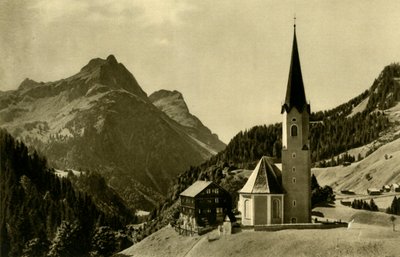 Kirche in Schröcken, Bregenzerwald, Österreich, ca. 1935 von Unbekannt