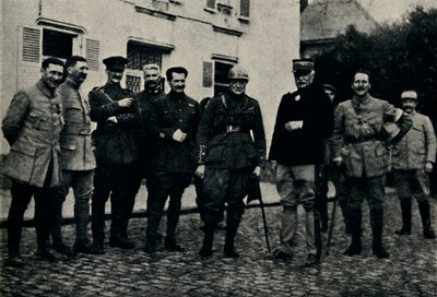 Churchill besucht das Schlachtfeld der Somme, 1915, 1945 von Unbekannt