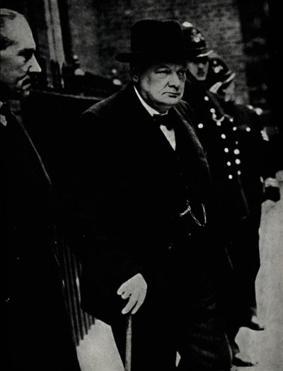 Churchill als Premierminister, um 1940, 1945 von Unbekannt