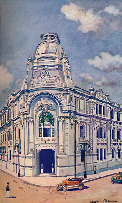 Zentrale der Zivilpolizei, Rio, 1914 von Unbekannt