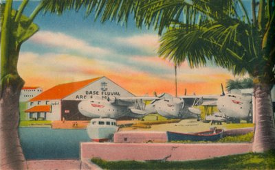 Flussbasis der kolumbianischen Marine, Barranquilla, um 1940er Jahre von Unbekannt