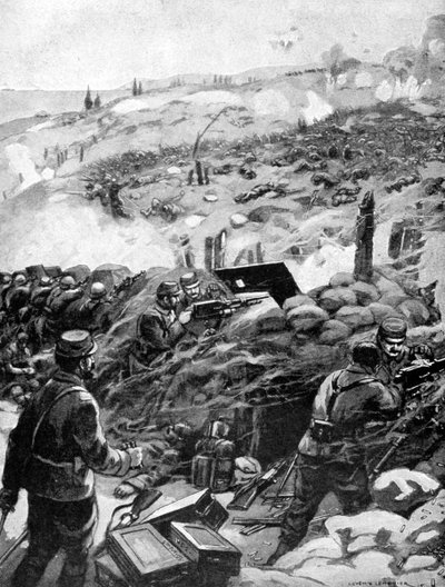 Kampf in den Dardanellen, Achi Baba, 1915 von Unbekannt